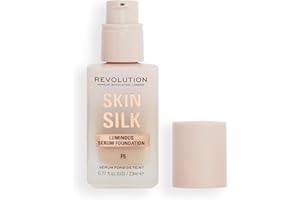 ‎REVOLUTION BEAUTY LONDON Makeup Revolution, Skin Silk Serum Foundation, Light to Medium Coverage, Contains Hyaluronic Acid, F5, 23ml
