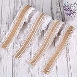 Menge: 4 Rollen (jede Rolle ist ca. 2 Meter lang); Größe des Leinenbandes: jede Rolle ist 200 cm lang und 2.5 cm breit