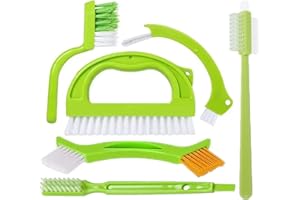 ‎QLEBAO Reinigungsbürsten-Set, 6-teilig, Multifunktionale Bürsten für Küche und Bad, mit Spaltreiniger