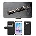 Produktbild hello-mobile PU Leder Leather Flip CASE Cover HÜLLE ETUI Tasche Schale // M00136156 Hundepfeife Metallpfeife Pfeifen // Samsung Galaxy S6 (Not Fits S6 Edge)