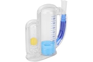 NEZE Appareil d'exercice respiratoire spiromètre pulmonaire, spiromètre incitatif sûr avec Une Bonne résistance à la Flexion pour l'entraînement de la Respiration