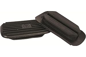 Korsteel Two Bar Stirrup Iron Treads, Black, 4.5"