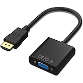 Cableader HDMI to VGA adapter 1080P, HDMI male to VGA female adapter with audio and DC for laptop,pc,desktop,TVbox,xbox,PS3,P