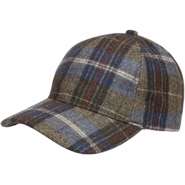 Casquette En Laine Rouge Et Verte à Carreaux Style Baseball - Taille Unique - Nyls Création