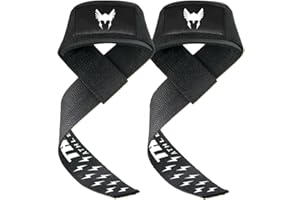 ‎THOR ATHLETICS Thor Athletics Lifting Straps und Zughilfen für Krafttraining, Powerlifting und Kreuzheben - Gepolsterte Handgelenksschlaufen - Profi Fitness Zubehör für Männer und Frauen - inkl. gratis E-Book