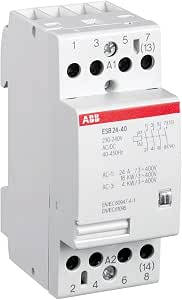 Contacteur D'installation ABB ABB1SAE231111R0622 - 4 Pôles, 25 A, 220/400 V AC/DC - Sans Bourdonnement