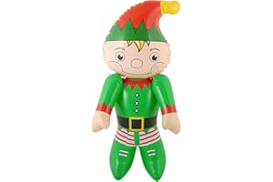 HARLEQUIN Inflatable Santa Helper Elf Figure Character Christmas Decoration Kids Toy