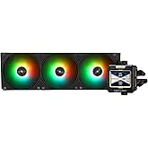 TR FW 360 Black ARGB-360 mm AIO CPU Liquid Cooler, IPS LCD Screen with 320 x 240 Resolution, for AM5 / Intel LGA1700, 2.4-Inc
