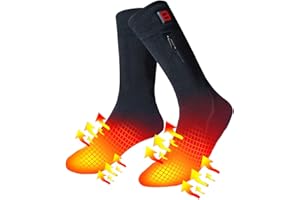 LPCRILLY Chaussettes chauffantes Pieds Chauffants, Chaussettes chauffantes lavables électriques température réglable pour Les Sports de Plein air