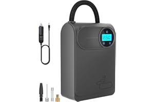 C-NUTS HEALTH Tyre inflator 12V DC,Digital tyre inflator air compressor 150 PSI, Car tyre inflator with Preset Tyre Pressure & Auto Shutoff,Car tyre pump for Bicycles, Other Inflatables