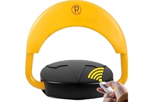 VEVOR Blocco del parcheggio automatico con telecomando elettronico, parcheggio privato, blocco del parcheggio con allarme barriera automatica con allarme barriera automatica, batteria non inclusa