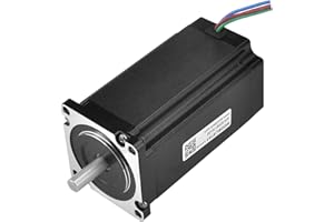 RTELLIGENT Nema 23 Stepper Motor 3.0Nm/425oz.in 4-lead 57x57x100mm 8mm Shaft High Torque Step Motor CNC Mill Lathe Router