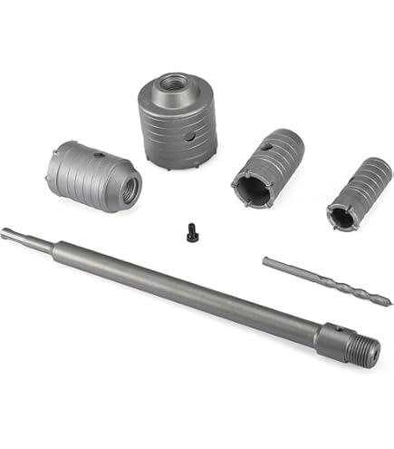 WERHE Erdbohrer Adapter Set passend für SDS Plus und SDS Max Mit 2tlg