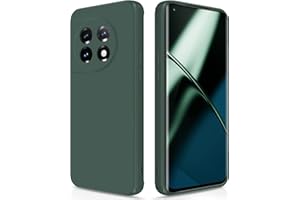 GiiYoon Funda para Oneplus 11 5G, Case de Silicona Suave de TPU Funda Protector de Goma Fexible Prueba Liviano y a Delgado de Golpes Antirrayas para Teléfono Oneplus 11 5G(Verde)