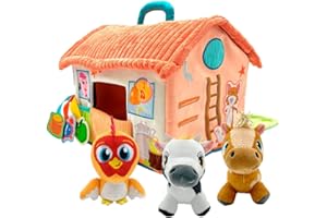 BANDAI La Granja De Zenón Primera Musical, Divertida y educativa Granja interactiva Multicolor AR85000