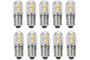 ShuoHui Schraubsockel E10 5730 LED - Ersatz Beleuchtung warmweiß 3200K Sparlampe - 6V Lampe Birne (2)