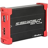 Mirabox USB3.0 HDMI Game Capture Card 1080P60FPS,HD Video Capture Card HDMI Pass-through,Live Streaming&Recorderfor PS5/PS4/N