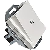 Merten 296319 Central plate Cable Outlet, Polar White Glossy, System M