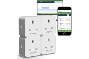 EMPORIA Smart Plug with Energy Monitoring | 16A Max / 10A Continuous | WiFi Smart Outlet | Mobile App | Alexa | Google | UKCA Certified (4)