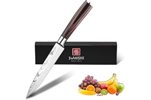 JUANSHI Couteau de chef professionnel forgé à la main, couteau à désosser, couperet à viande, cadeau de camping en plein air tranchant pour papa (13cm couteau utilitaire)