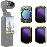 MOVMAX CPL & ND16 & ND64 & ND256 Filtre Kiti (4'l&uuml; Paket) DJI Osmo Pocket 3 Aksesuarları i&ccedil;in, Manyetik N&ouml;tr Yoğunluklu Polar