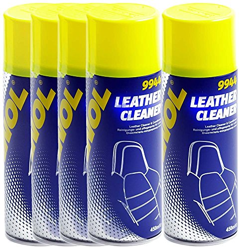 Preisvergleich Produktbild 5 x MANNOL Lederpflege-Spray Lederreiniger-Spray 450ml