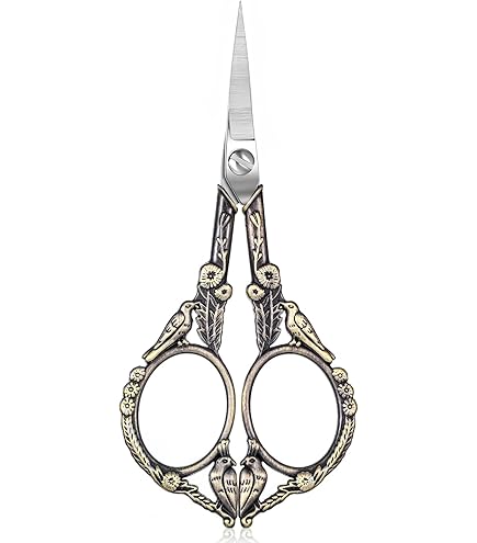 Antike Stickschere Aus Edelstahl – Kleine Schere Im Vintage-Design, Rotes Kupfer, Für Nähen, Basteln & Handarbeit