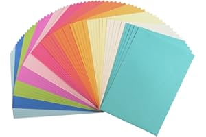 Vaessen Creative Florence Cardstock 216 Gramos/m², DIN A4, 60 Unidades, Textura, para álbumes de Recortes, Tarjetas, Estampado y Otras Manualidades de Papel, Multicolor
