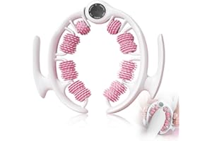 MIUUIPI Cellulite Massagegerät, Anti-Cellulite Massageroller mit Abnehmbare Massageköpfe, Faszienrolle mit Griff, Abnehmbar, für Beine, Glutee, Arme und Bauch Rosa