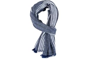 Naoyoshi Men Scarf Cotton Linen Striped Men's Scarves Warm Pashmina Neckerchief Fashion Male Shawls