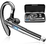 Auricolare Bluetooth, 64 Ore di Conversazione in HD CVC8.0 Cuffie Bluetooth Singolo Vivavoce con Cancellazione del Rumore a D
