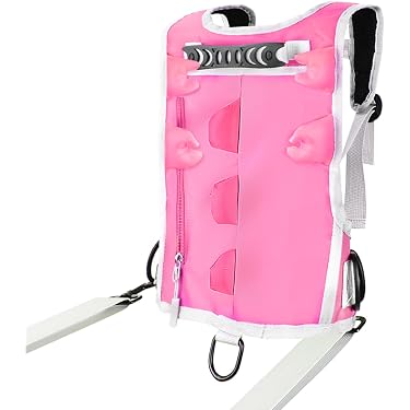 Harnais De Ski Enfant Jiuvaso – Réglable 27-40cm, Poignée Et Sacoche, Pour Ski, Snowboard, Roller