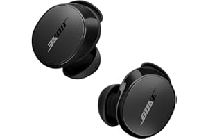 Bose QuietComfort bezprzewodowe słuchawki douszne z redukcją szumów, Lifestylowe słuchawki douszne Bluetooth z aktywną redukcją szumów, Do 8,5 godziny pracy na jednym ładowaniu, Czarny