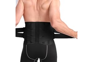 USUN Fascia Addominale Fascia Lombare -Tenersi al caldo in inverno Cintura Lombare di Sostegno-Protezione Addominale e Lombare-Elastico con Chiusura in Velcro