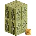 The Drinks Bakery Parmesan Cheese & Sweet Basil - Premium Biscuits Paired with Champagne, Prosecco, Whisky, & Fruity White Wines - Award Winning Drinks Biscuits on Dragons’ Den - 8 x 36g Pack