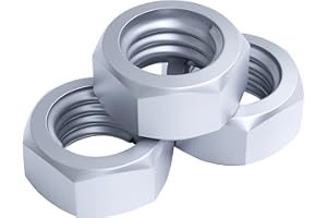 NIMA PARTS Lot de 50 écrous hexagonaux M7 galvanisés inoxydables (M7)