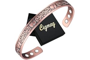 Cigmag Lymphatic Drainage Copper for Women 99% Solid Pure Copper Adjustable