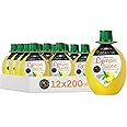 Tuscanini 100% Sicilian Lemon Juice, Not from Concentrate, 200ml Lemon Shaped Squeeze Bottle (12 Pack) No Water Added | Product of Italy | Certified Kosher (Including Passover)