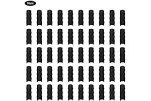 MUMUSUKI 50PCS Black Greenhouse Plastic Film Frame Pipe Tube and Film Clip Clamp Connector Kit Garden Tool(8.5cm)