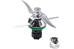 JENMAYT Cuchilla Compatible para Vorwerk Thermomix TM5,Cuchilla Compatible con Thermomix TM6,Batidora Hoja Afilada de Acero Inoxidable,con Junta de Goma Incluida,Cuchillos para TM5 TM6