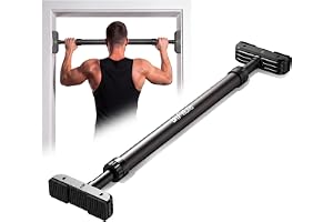 DH FitLife Dörrtrapets Utan Borrning Justerbar 4-i-1 200 kg | Pull Up Bar Dörr 72-92cm|Dubbel Fjädersäkerhetssystem|Inbyggt Vattenpass|Stabil Konstruktion|Styrketräning Hemma