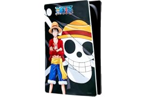 Konix One Piece - Funda Protectora para Consola PS5 (Silicona, antigolpes, Resistente a los arañazos), diseño de Luffy, Color Negro
