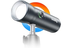 SMALLRIG RF10C Lampe de Poche LED RGB pour Photographie, 7500mAh Lumière Ambiante à Motifs en Alliage d'Aluminium, Eclairage Vidéo avec 4 Couleurs / 20 Filtres de Lumière à Motifs - 4634