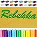 Produktbild Besticken Sie mit Namen Handtuch + Duschtuch = 2 tlg. Geschenkset mit Wunschtext bestickt, Farbe: Orchidee