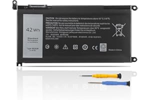 K KYUER WDX0R WDXOR Batería para DELL Latitude 3480 3580 3189 3379 Inspiron 15 5565 5567 5568 5578 5579 7560 7570 7573 7579 7580 7569 5368 5378 5379 7368 7378 7460 5765 5767 5770 Vostro 5468 5568 3CRH3