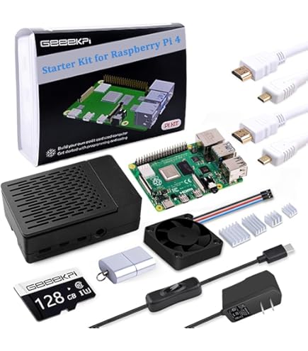 RASBERRY PI 4 8G 64GSDカード+PI 3 Raspberry Pi 4 8GB RAM Starter Kit with 64GB Micro SD Card