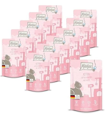 MjAMjAM Premium Natvoer Voor Katten Quetschie Heerlijke Kip Met Gestoomde Pompoen 12 Pack 12 X 125 G Graanvrij Extra Vlees 1884020871