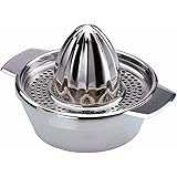 axentia Spremiagrumi manuale in acciaio inox con contenitore di raccolta, spremiagrumi a mano arance limoni agrumi, ca. 16, 6