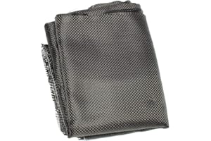 TUOSERVO 3K 200gsm Carbon Fiber Cloth Black Cloth Fabric Twill Weave (150cm)