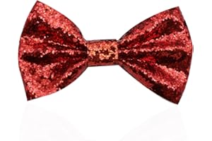 Jiamaohua Glitter Bow Tie, Pre-Tied Bow Tie for Men,Adjustable Bowtie Black Bow Ties for Boy, Sparkly Bowtie for Wedding Party Prom Formal Neck Bowtie for Adults and Children